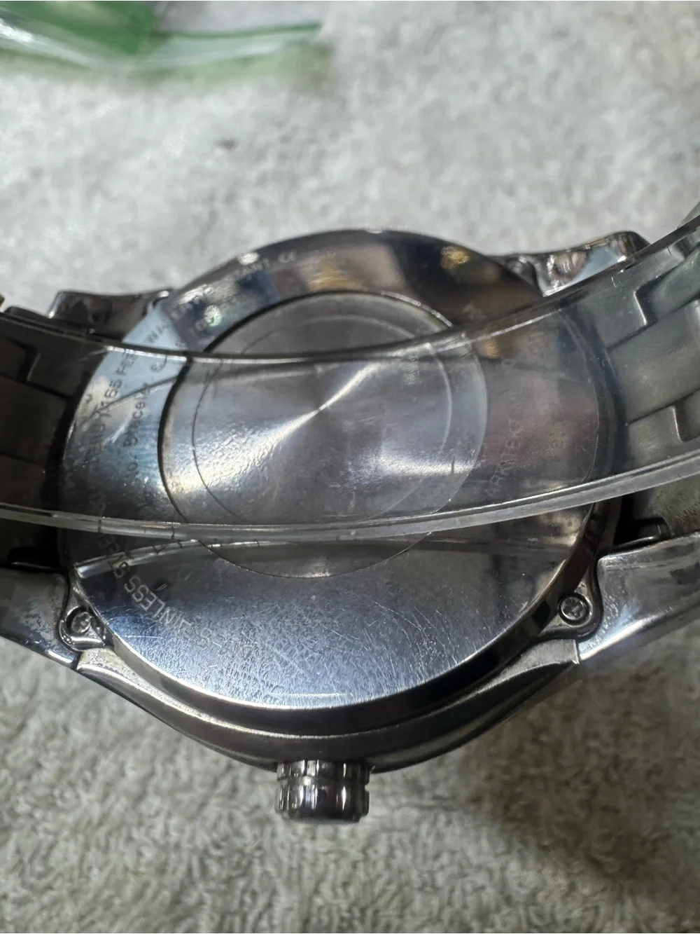 Fossil Men's Silver-Tone Watch with Black Dial and Subdials